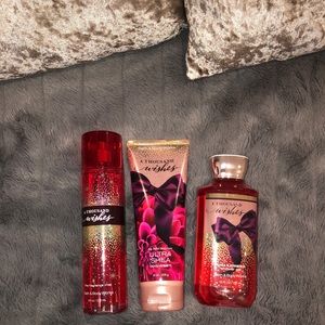 Victoria secret spray, lotion and body wash set